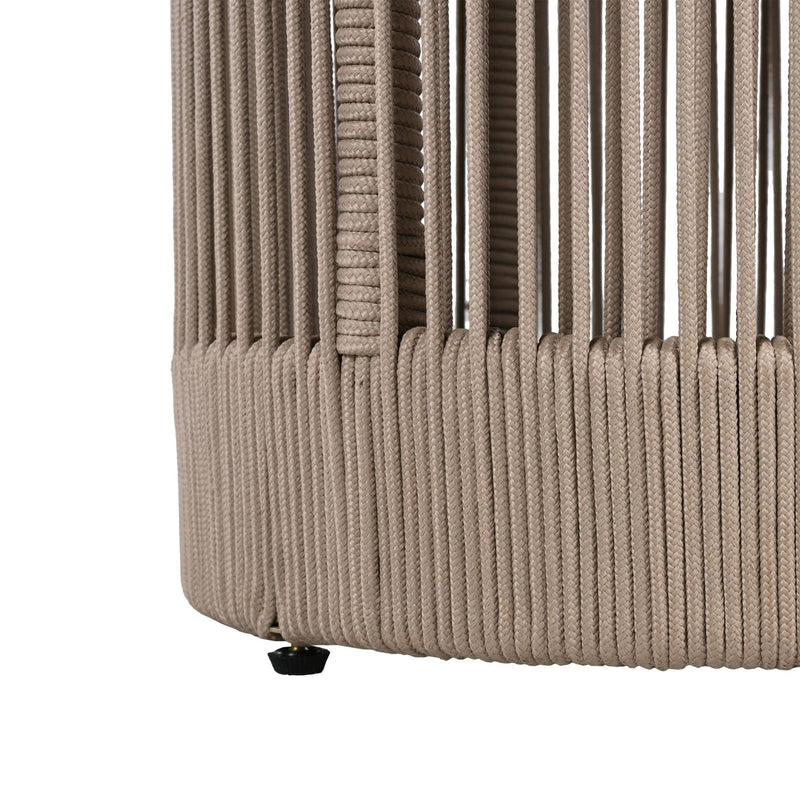 Modern Rustic Coffee Table & Side Table With Woven Rope Design (SAK56739)