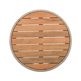 Modern Rustic Coffee Table & Side Table With Woven Rope Design (SAK56739)