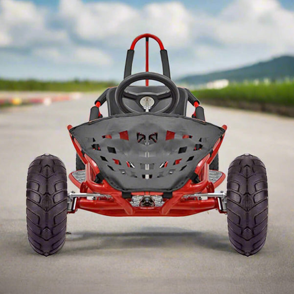 MotoTec 1000W 48V/12AH Electric Off-Road Go Kart, Red (97685241)
