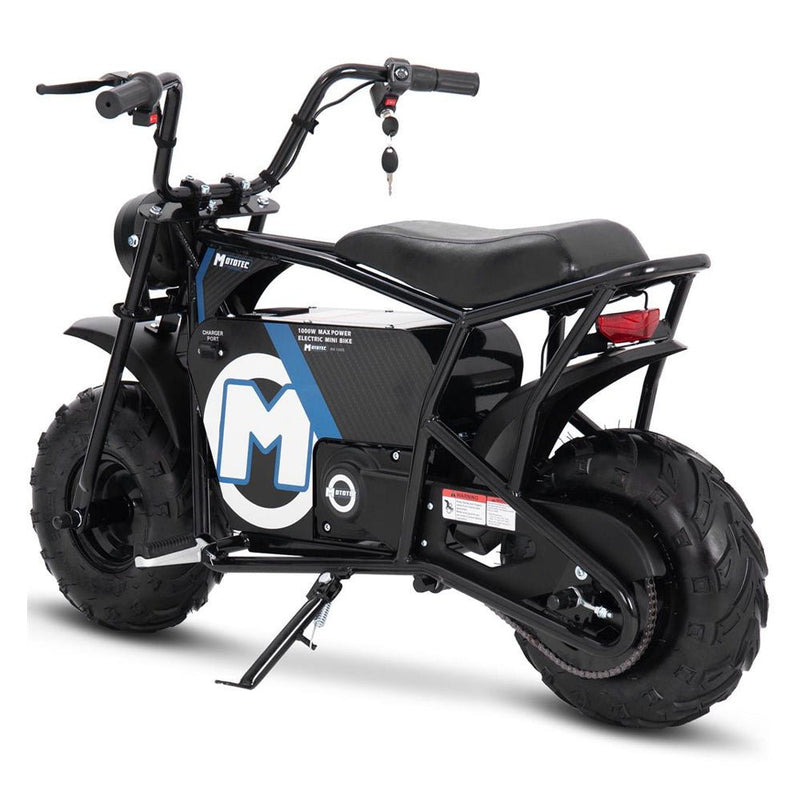 MotoTec 1000W 48V/12AH Electric Powered Mini Bike, Black (96372584)