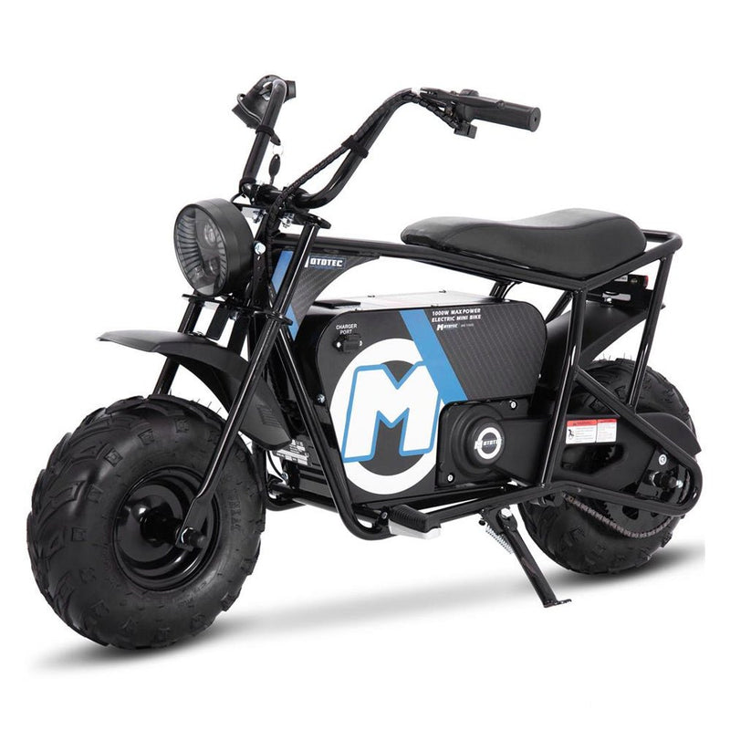 MotoTec 1000W 48V/12AH Electric Powered Mini Bike, Black (96372584)