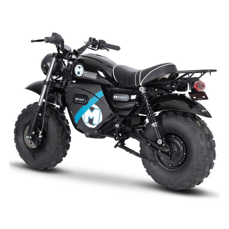 MotoTec 1500W 60V/20AH Electric Powered Mini Bike, Black (97368524)