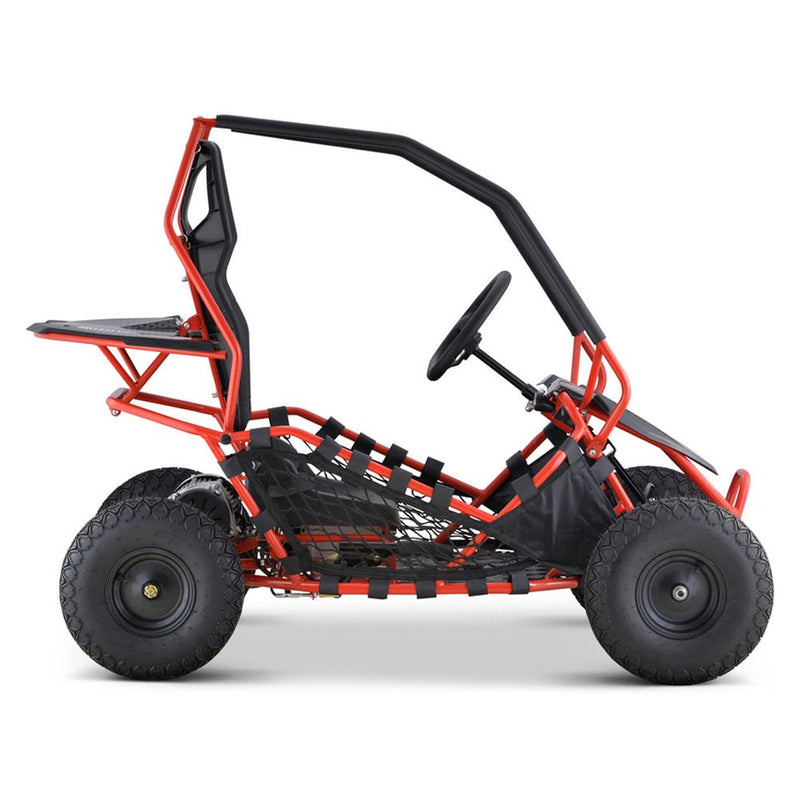 MotoTec Maverick 36V/36AH Red Electric Battery Powered Go Kart, 1000W (96358241)