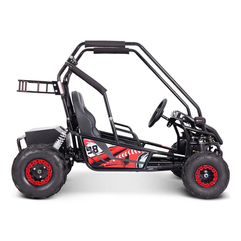 MotoTec Mud XL Red 60V/20AH Electric Full Suspension Go Kart, 2000W (SAK96351)