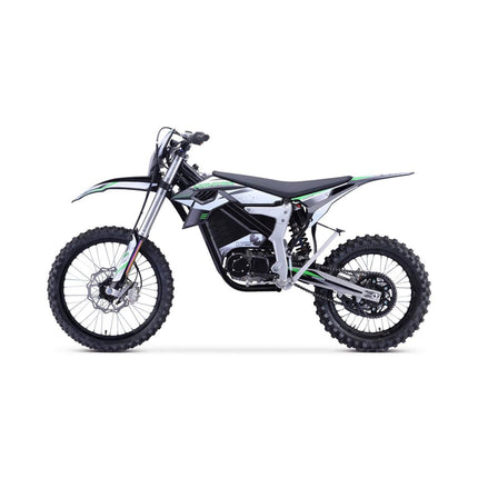 MotoTec Venom High-Performance 72V/12000W Electric Dirt Bike, White (SAK70326)