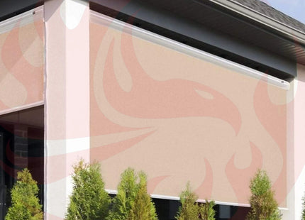 Multiple Awnings Multishade Premium Aluminum Retractable Outdoor Shade With PVC Covered Polyester Fabric (SAK59071) SAKSBY WHOLESALE
