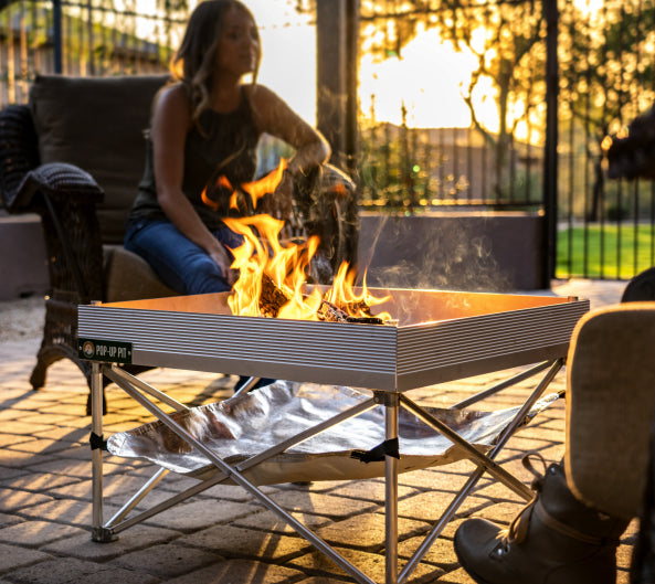 Pop-Up Fire Pit - Go Anywhere Kit | Portable Campfire Pit (Packs Smaller Than Your Excuses)