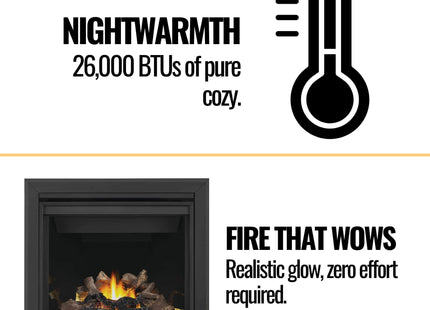 Napoleon Ascent 36 Direct Vent Electronic Ignition Natural Gas Fireplace, 35" [BX36NTRE] (SAK75982) SAKSBY WHOLESALE