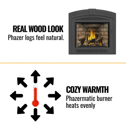 Napoleon Ascent 70 Direct Vent Electronic Ignition Propane Gas Fireplace, 35" [GX70PTE/NTE-1] (SAK14829) - Phoenix Fire Art Store