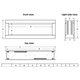 Napoleon Clearion Elite 60 Fully Recessed See Thru Wall Mounted Electric Fireplace, 60" [NEFBD60HE] (SAK31716)