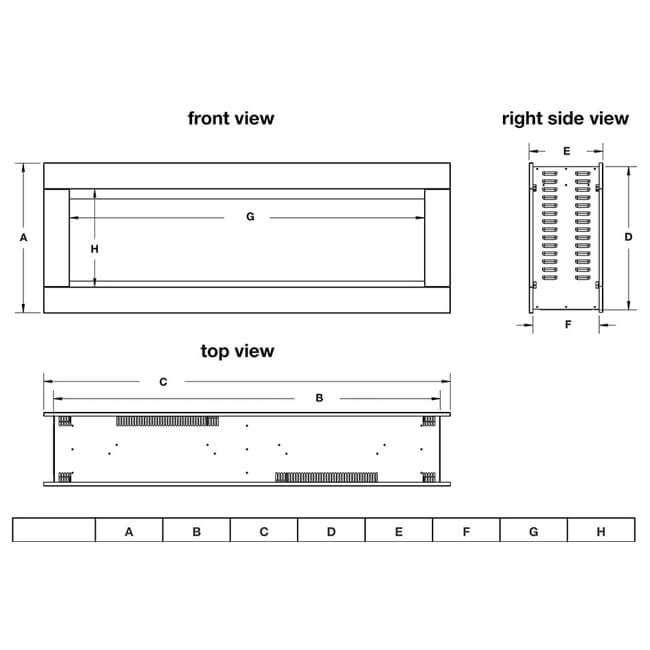 Napoleon Clearion Elite 60 Fully Recessed See Thru Wall Mounted Electric Fireplace, 60" [NEFBD60HE] (SAK31716)