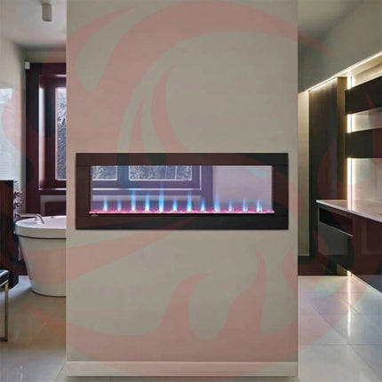 Napoleon Clearion Elite 60 Fully Recessed See Thru Wall Mounted Electric Fireplace, 60" [NEFBD60HE] (SAK31716) SAKSBY WHOLESALE