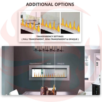 Napoleon Clearion Elite 60 Fully Recessed See Thru Wall Mounted Electric Fireplace, 60" [NEFBD60HE] (SAK31716) SAKSBY WHOLESALE