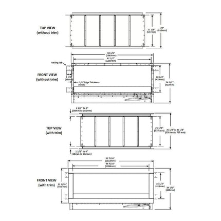 Napoleon Galaxy 48 Outdoor Linear See-Thru Electronic Start Natural Gas Fireplace, 50" [GSS48STE] (SAK67432) - Phoenix Fire Art Store