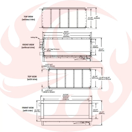 Napoleon Galaxy 48 Outdoor Linear See-Thru Electronic Start Natural Gas Fireplace, 50" [GSS48STE] (SAK67432) SAKSBY WHOLESALE