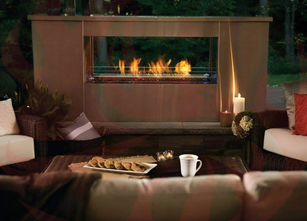Napoleon Galaxy 48 Outdoor Linear See-Thru Electronic Start Natural Gas Fireplace, 50" [GSS48STE] (SAK67432) SAKSBY WHOLESALE