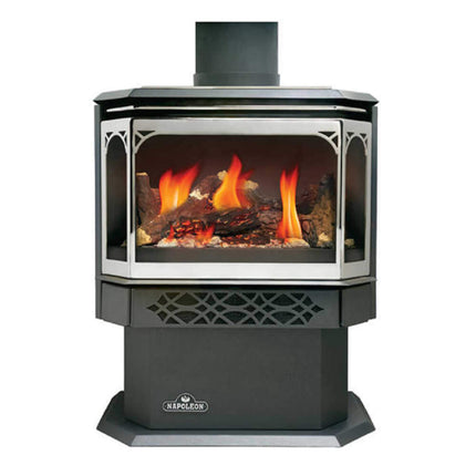 Napoleon Haliburton 50 Direct Vent Millivolt Ignition Compact Natural Gas Stove, 22-Inch [GDS28-1NSB] (SAK81523) SAKSBY WHOLESALE