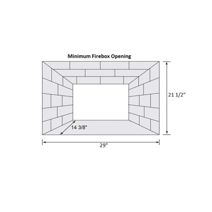 Napoleon Oakville 3 Direct Vent Natural Gas Fireplace Insert, 28" [GDI3N-1] (SAK25498) - Phoenix Fire Art Store