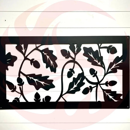 Oak Leaves & Acorns Metal Wall Art - Phoenix Fire Art Store