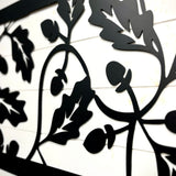 Oak Leaves & Acorns Metal Wall Art - Nature's Party on Your Wall