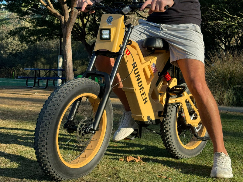 Rundeer Attack10 Off-Road Electric Bike - 1000W Beast Mode E-Bike for Trail Domination