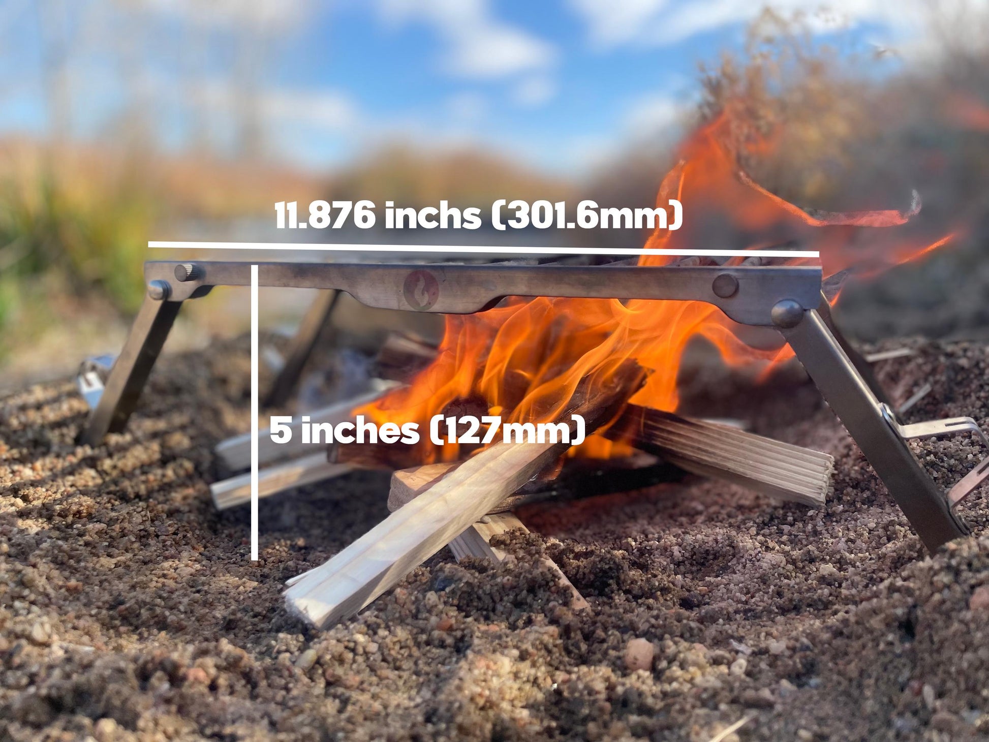 Over Under Grill Thingy: Stand and Grill In One! - Phoenix Fire Art Store