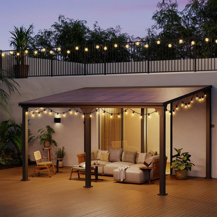 Pamapic Aluminum Hardtop Gazebo Pamapic