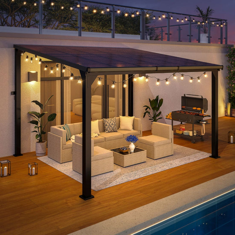 Pamapic Aluminum Hardtop Gazebo