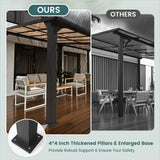 Pamapic Aluminum Hardtop Gazebo