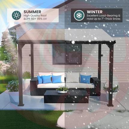 Pamapic Aluminum Hardtop Gazebo Pamapic