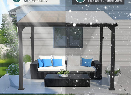Pamapic Aluminum Hardtop Gazebo Pamapic