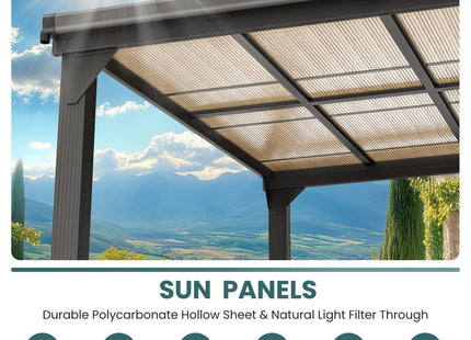 Pamapic Aluminum Hardtop Gazebo Pamapic