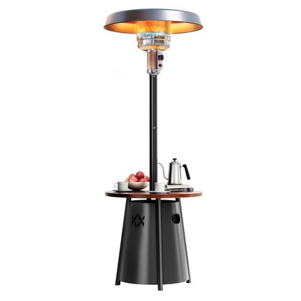 Pamapic 50,000 BTU Patio Propane Heater with 27.6" Round Table Design for Porch, Garden, Residential & Commercial Use