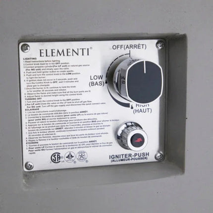 Elementi Pacaya Fire Table With Propane Tank Drawer OFG311