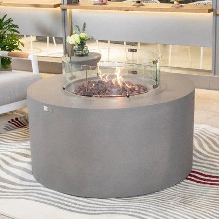 Elementi Pacaya Fire Table With Propane Tank Drawer OFG311