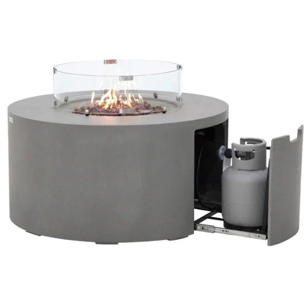 Elementi Pacaya Fire Table With Propane Tank Drawer OFG311