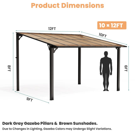 Aera Lean To Patio Gazebo Pamapic