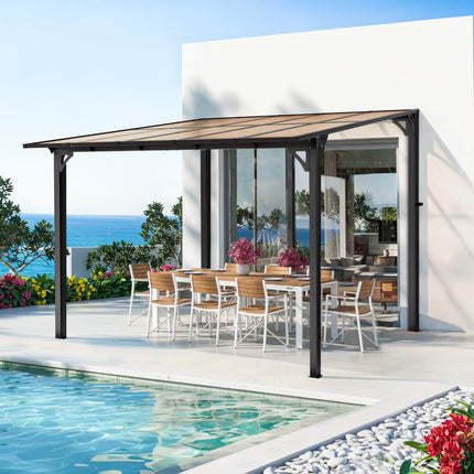Aera Lean To Patio Gazebo Pamapic