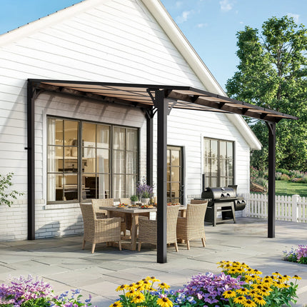 Aera Lean To Patio Gazebo Pamapic
