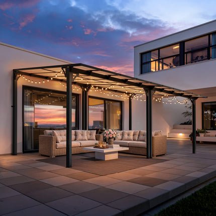 Aera Lean To Patio Gazebo Pamapic