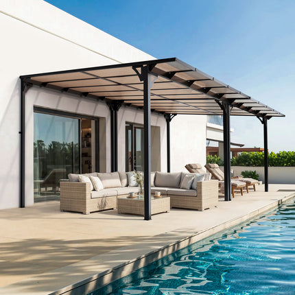 Aera Lean To Patio Gazebo Pamapic