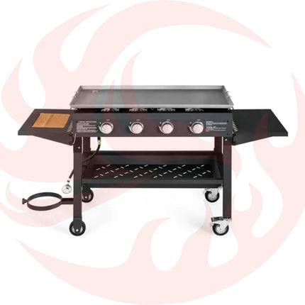 Portable Outdoor 4 Burner Propane Flat Top Gas Grill W/ Wheels, 60K BTU (SAK66104) - Phoenix Fire Art Store