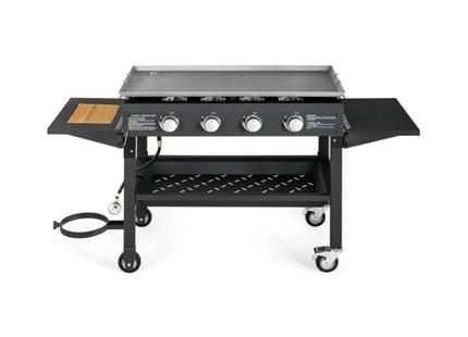 Portable Outdoor 4 Burner Propane Flat Top Gas Grill W/ Wheels, 60K BTU (SAK66104) SAKSBY WHOLESALE