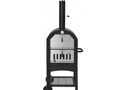 Portable Outdoor Wood Fired Pizza Oven W/ Pizza Stone & Waterproof Cover (SAK82635) SAKSBY WHOLESALE