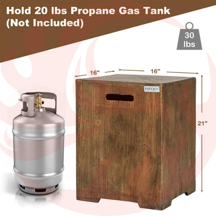 Premium 16" Outdoor Hideaway Table Cover For Standard 20 LBS Propane Tank (SAK73142) SAKSBY WHOLESALE