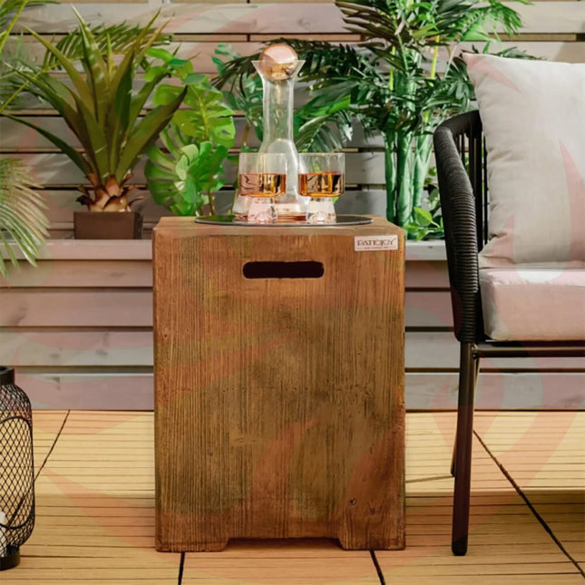 Premium 16" Outdoor Hideaway Table Cover For Standard 20 LBS Propane Tank (SAK73142) SAKSBY WHOLESALE