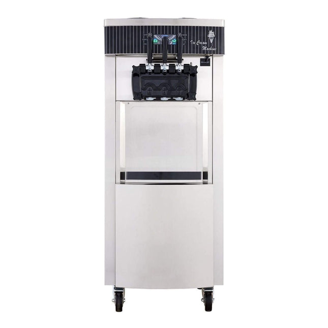 Premium 3-Flavors Commercial Soft Serve Yogurt Ice Cream Machine Maker, 20-28L/H (SAK97524)