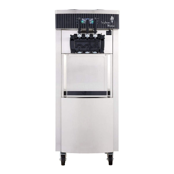 Premium 3-Flavors Commercial Soft Serve Yogurt Ice Cream Machine Maker, 20-28L/H (SAK97524)