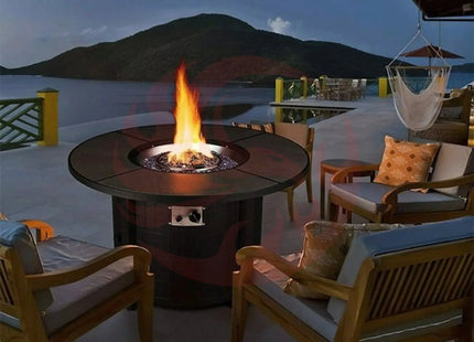 Alora Premium 42" Outdoor Propane Patio Gas Fire Pit Coffee Table W/ Cover, 50K BTU (SAK95331) - Phoenix Fire Art Store