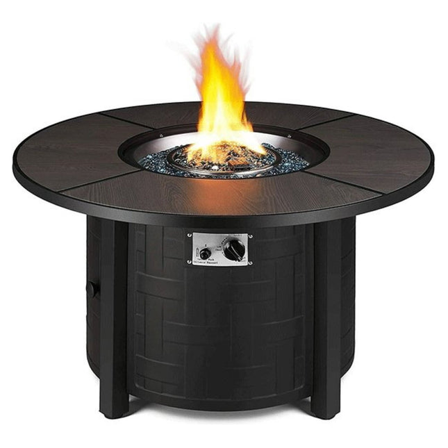 Alora Premium 42" Outdoor Propane Patio Gas Fire Pit Coffee Table W/ Cover, 50K BTU (SAK95331)